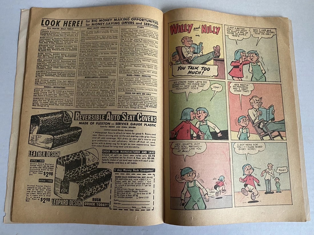 Algie #3 Town's Top Teen Accepted Publications 1955 Boarded Golden Age - 12