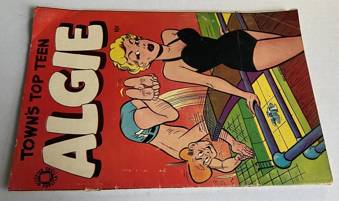 Algie #3 Town's Top Teen Accepted Publications 1955 Boarded Golden Age - 6