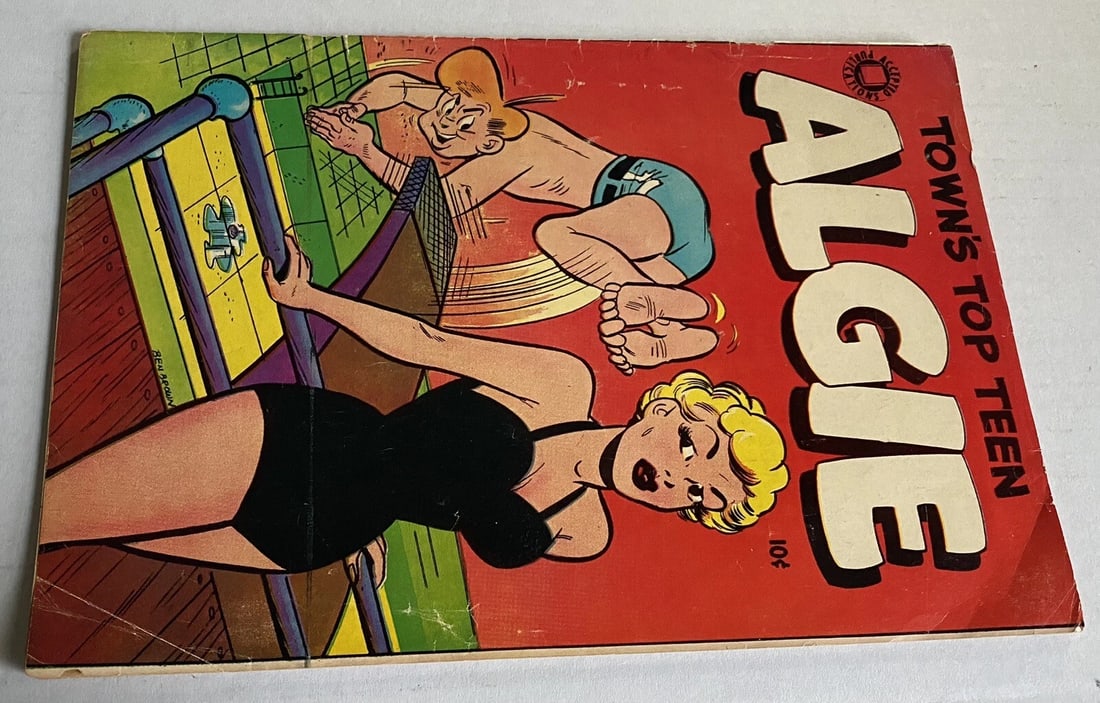 Algie #3 Town's Top Teen Accepted Publications 1955 Boarded Golden Age - 7