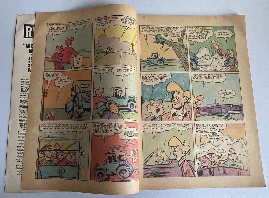 Algie #3 Town's Top Teen Accepted Publications 1955 Boarded Golden Age - 9