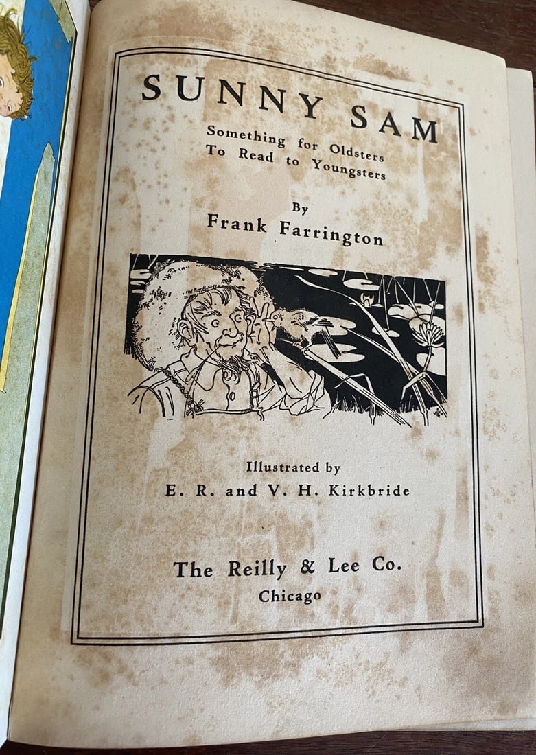 SUNNY SAM by Frank Farrington 1921 E.R. &V.H. Kirkbride Illustrators RARE! - 10