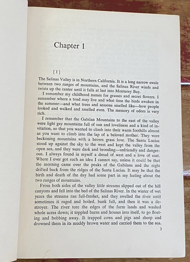 EAST OF EDEN JOHN STEINBECK 1952 HC Viking FIRST EDITION with "BITE" error - 11
