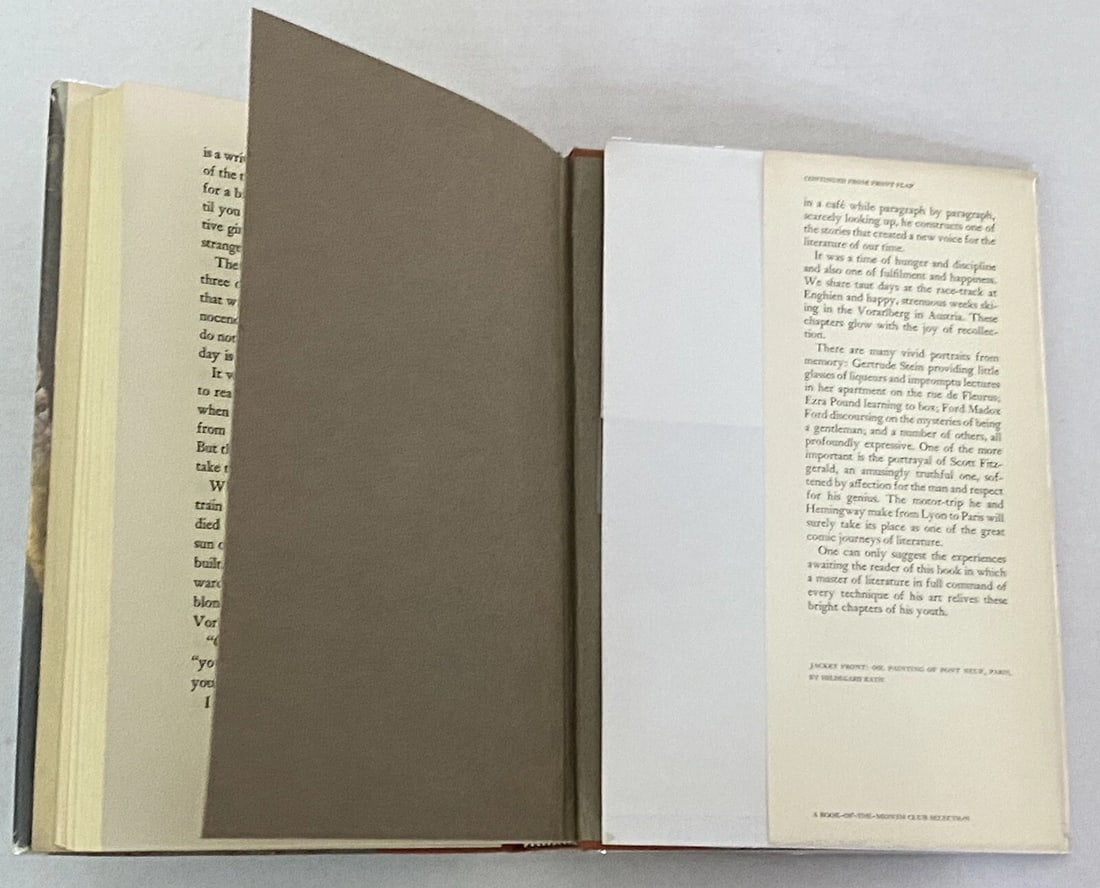 Ernest Hemingway A Moveable Feast Charles Scribner's Sons 1964 1st/1st HC/DJ VG - 12