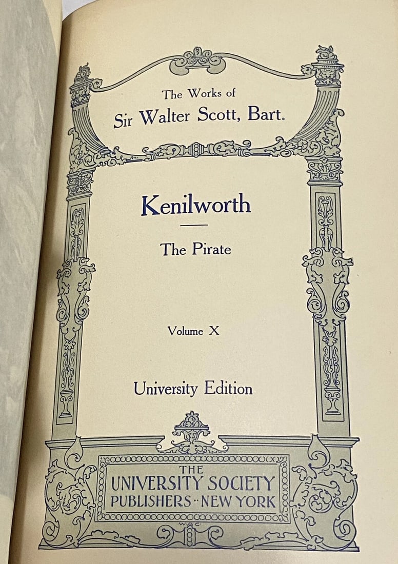 The Works OfSir Walter Scott Waverley Novels Kenilworth University Edition Vol.X - 3
