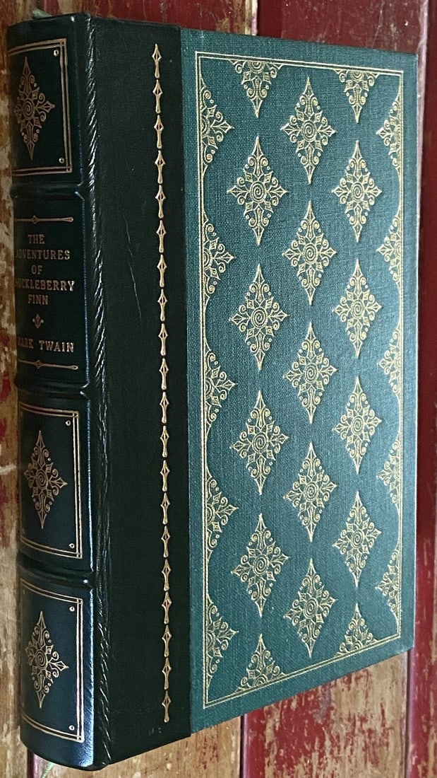 The Adventures of Huckleberry Finn Mark Twain Franklin Library Like New Leather - 9