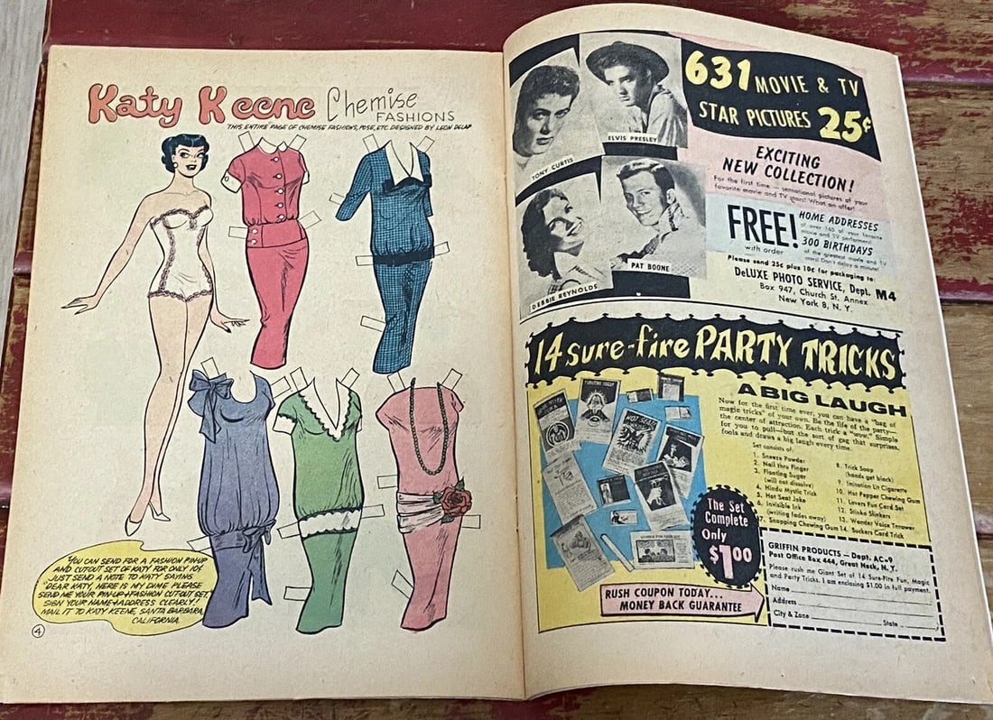 Katy Keene #43 November 1958 Silver Age Archie Comics Boarded Very Good - 11