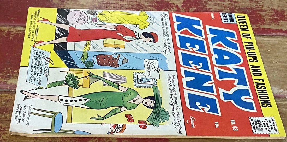 Katy Keene #43 November 1958 Silver Age Archie Comics Boarded Very Good - 3