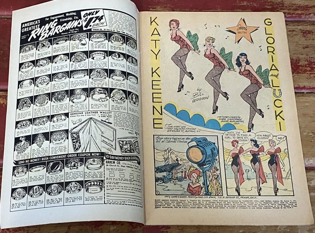 Katy Keene #43 November 1958 Silver Age Archie Comics Boarded Very Good - 6