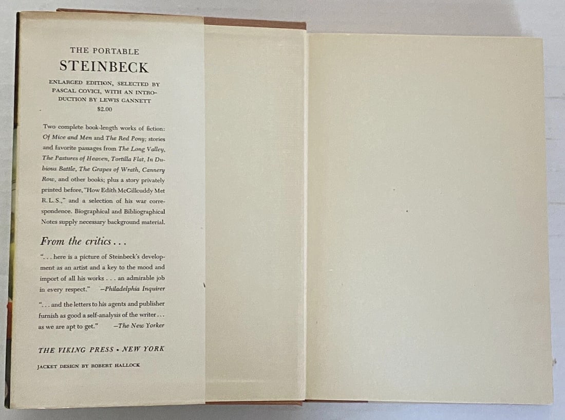 "THE WAYWARD BUS" by John Steinbeck HC/DJ N.Fine/VG - 6