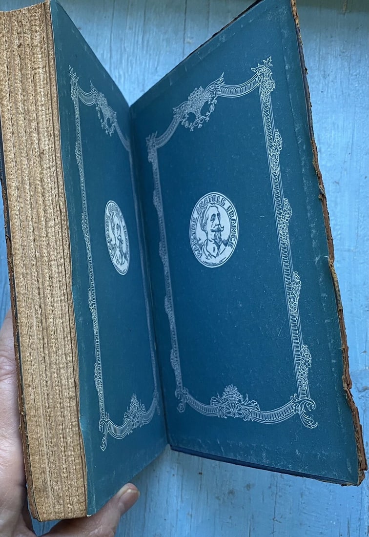 Antique Book The Gods Are Athirst Anatole France Blue Leather 1923 Dodd Mead - 8