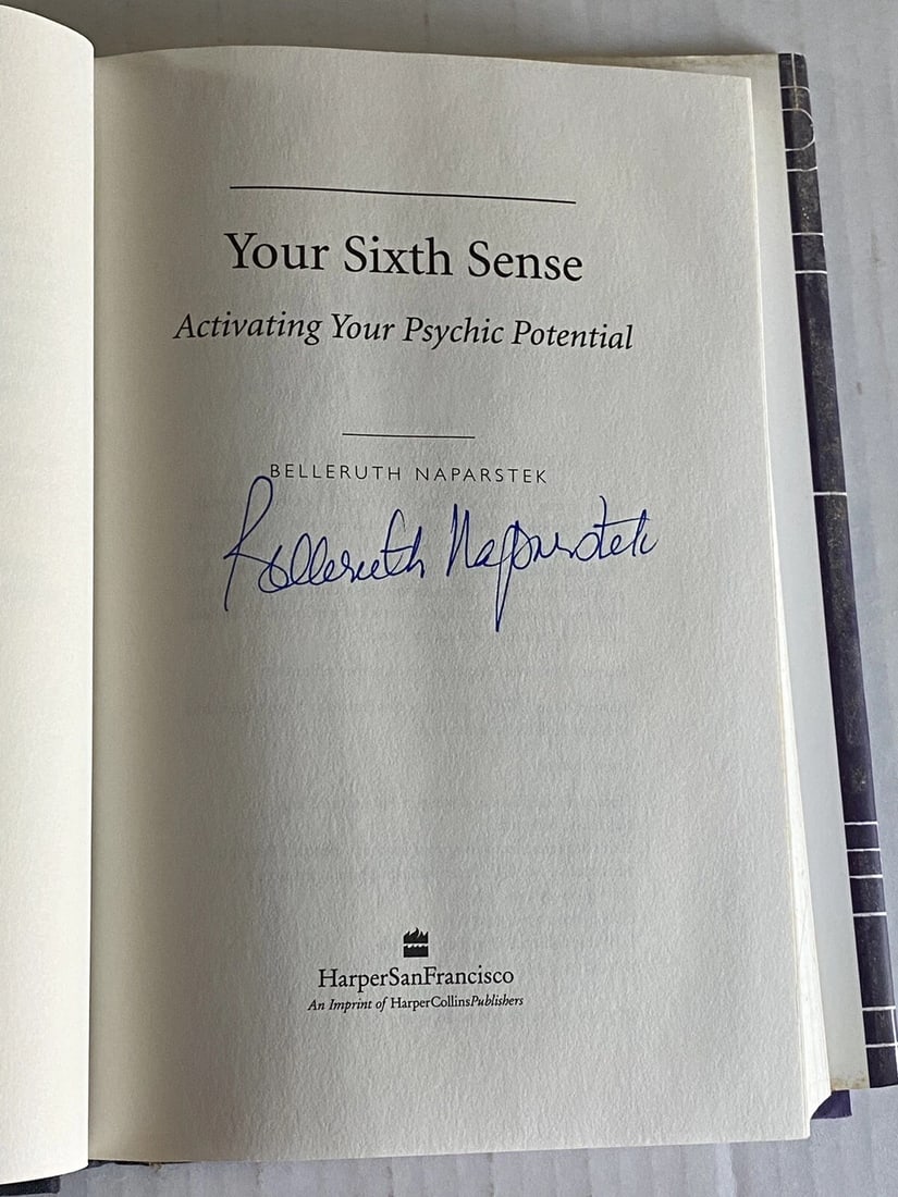 Belleruth Naparstek~YOUR SIXTH SENSE~SIGNED 1ST/1ST HC/DJ 1997 VG+ - 2