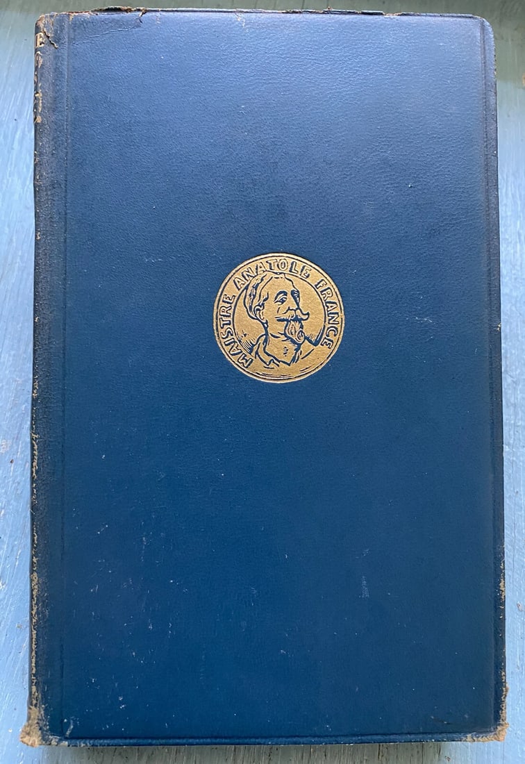 The Merrie Tales Of Jacques Tourne Broche Anatole France Blue Leather 1923 Dodd: The Merrie Tales of Jacques Tourne Broche by Anatole France 1923 Dodd, Mead & Co., New York. 230 pages.Beautifully bound in blue leather with gilt embossed decoration on front cover.Gilt title to spin