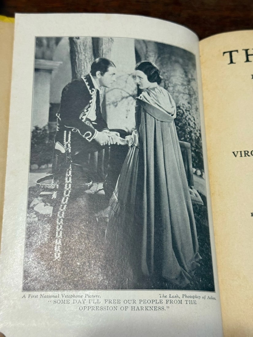 THE LASH: Photoplay Title of Adios by The Bartletts 1936 HCGrosset Author’sLtdEd - 7