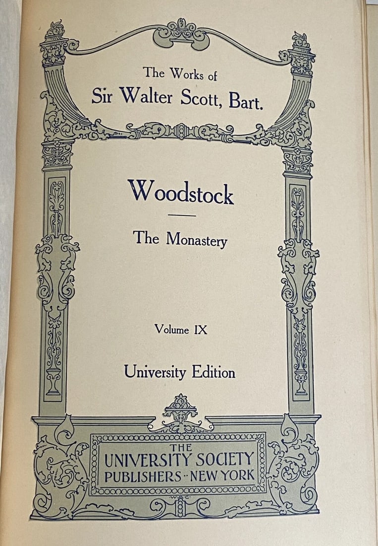 The Works OfSir Walter Scott Waverley Novels Woodstock University Ed. Vol. IX - 3