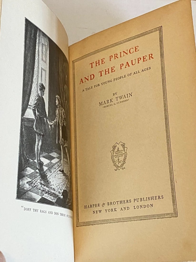 Mark Twain The Prince And The Pauper 1900 Harper Vol. XV HC Authorized Ed Illust - 2