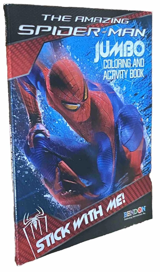 The Amazing Spider-Man Jumbo Coloring And ActivityBook Bendon Very Good 2012 - 2