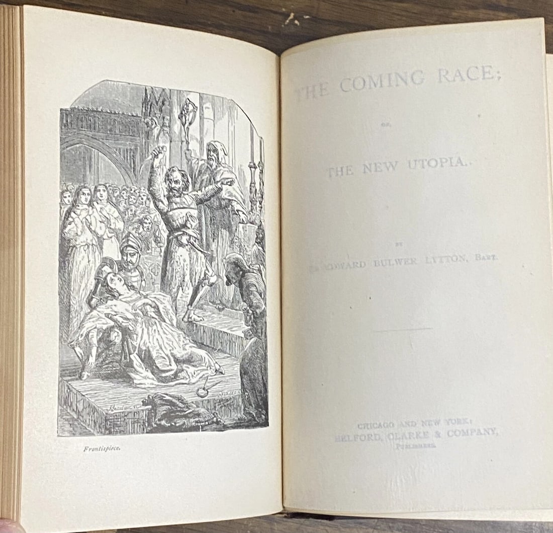 Bulwer Lytton's Works The Caxtons And Leila Belford Clarke 1st Edition 1848 HC - 8