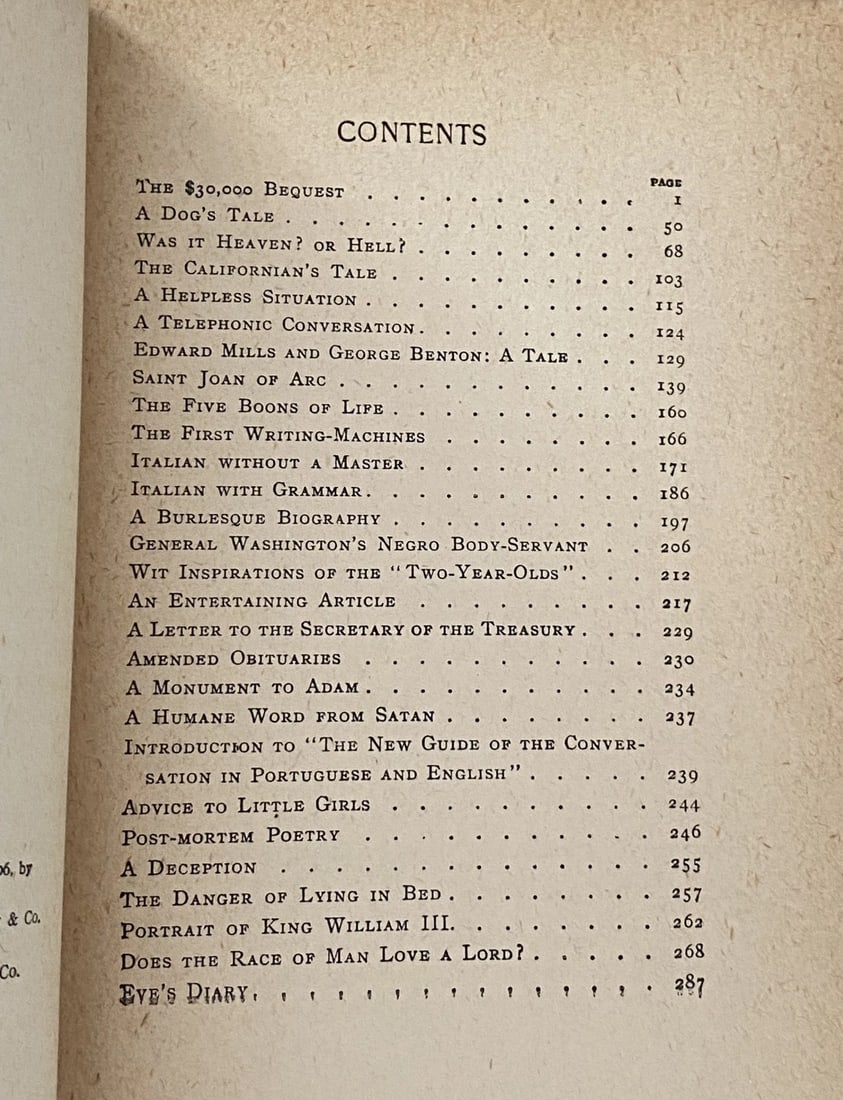 Mark Twain HC Authors Unified Ed Vol. XXIV The $30,000 Bequest Harper 1903 - 5