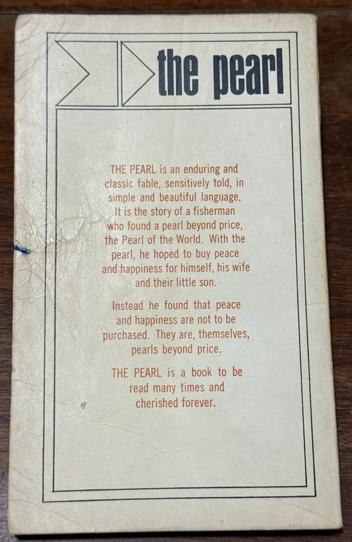 The Pearl by John Steinbeck 1964 18th Paperback A Bantam Pathfinder Edition Good - 6