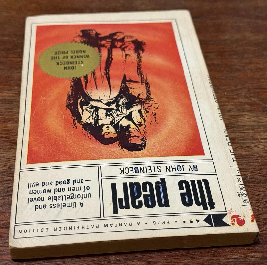 The Pearl by John Steinbeck 1964 18th Paperback A Bantam Pathfinder Edition Good - 7