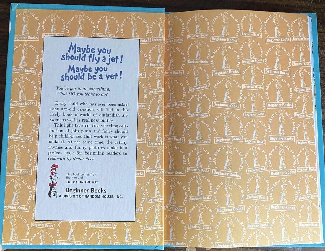 Maybe You Should Fly A Jet! Theo LeSieg, 1st Edition 2nd Print 1980 Near Fine HC - 7