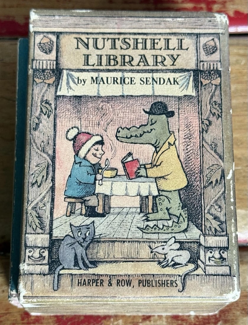 NUTSHELL LIBRARY by Maurice Sendak/ Harper & Row, 1962 (4 Mini Books) - 2