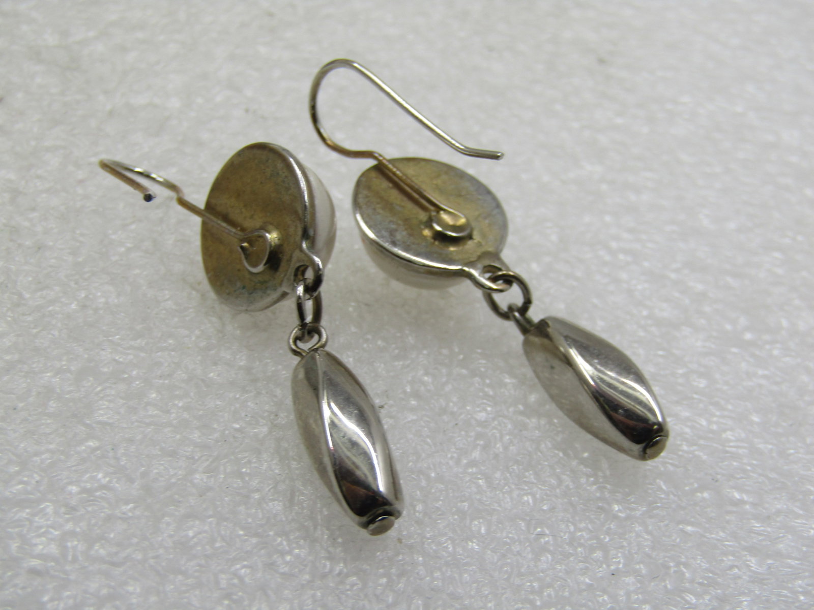 Vintage Faux Pearl Dangle Earrings, Pierced, 1980's - 4