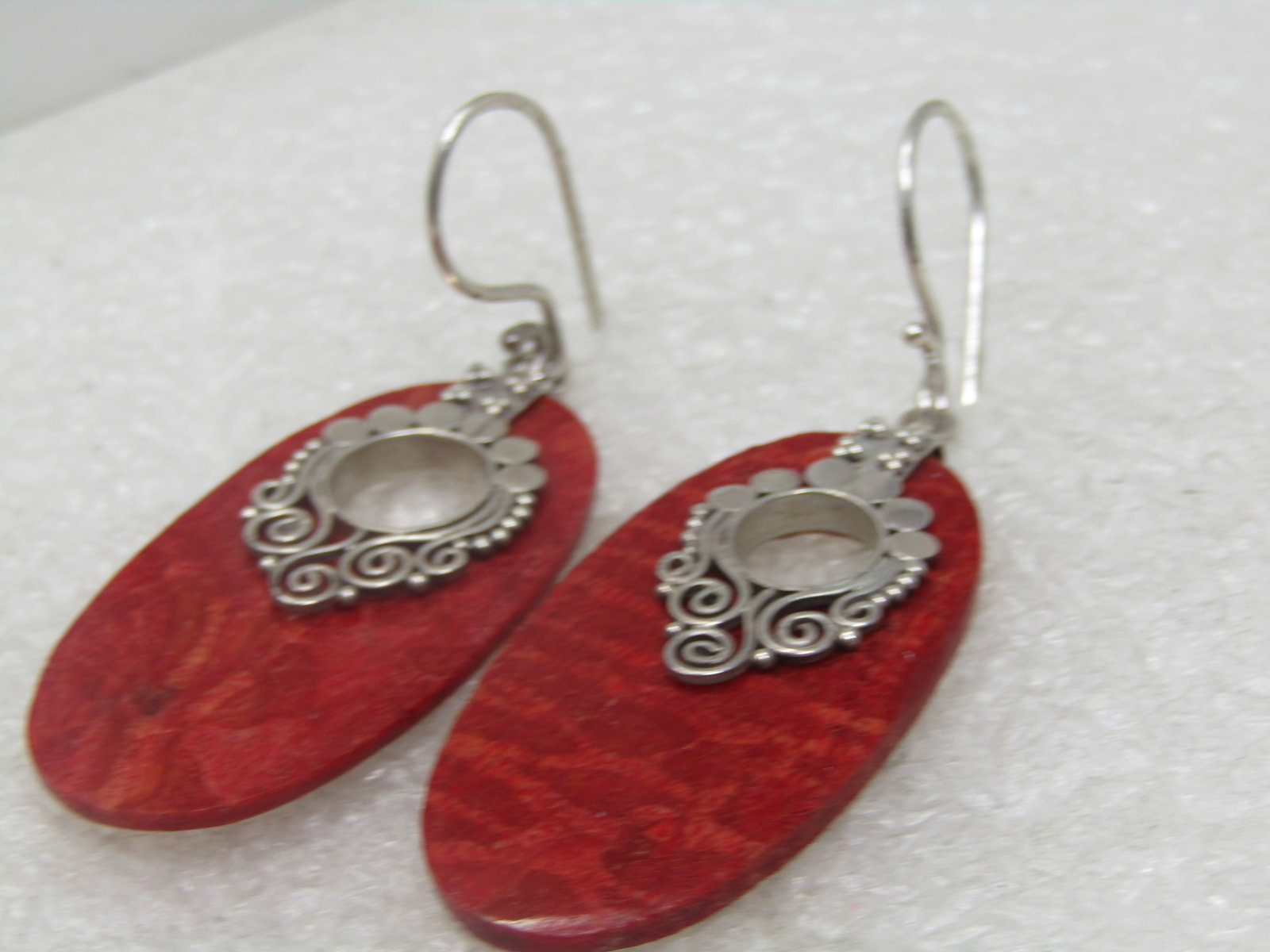 Vintage Southwestern/Bali Sterling Drop Earrings, Pierced, 1990's - 4