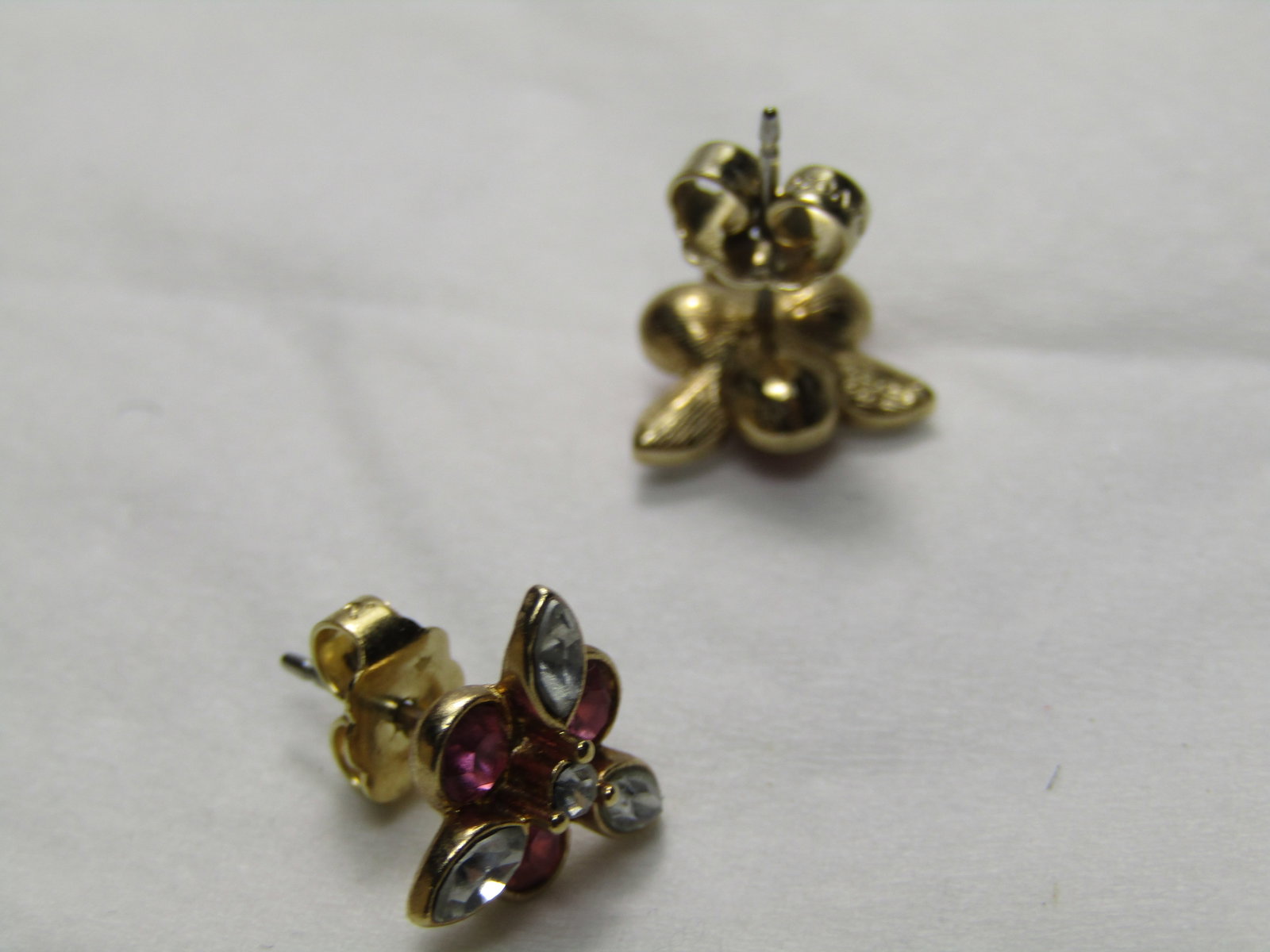 Vintage Avon Pink Sparkle Earrings, Pierced, In Original Box - 7