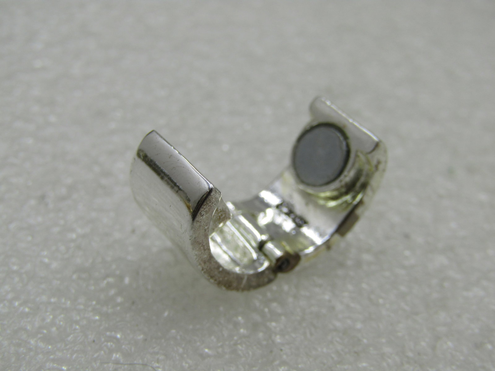 Monet Mother-of-Pearl Hoop Magnetic Clip Earrings, 5/8" Long - 8