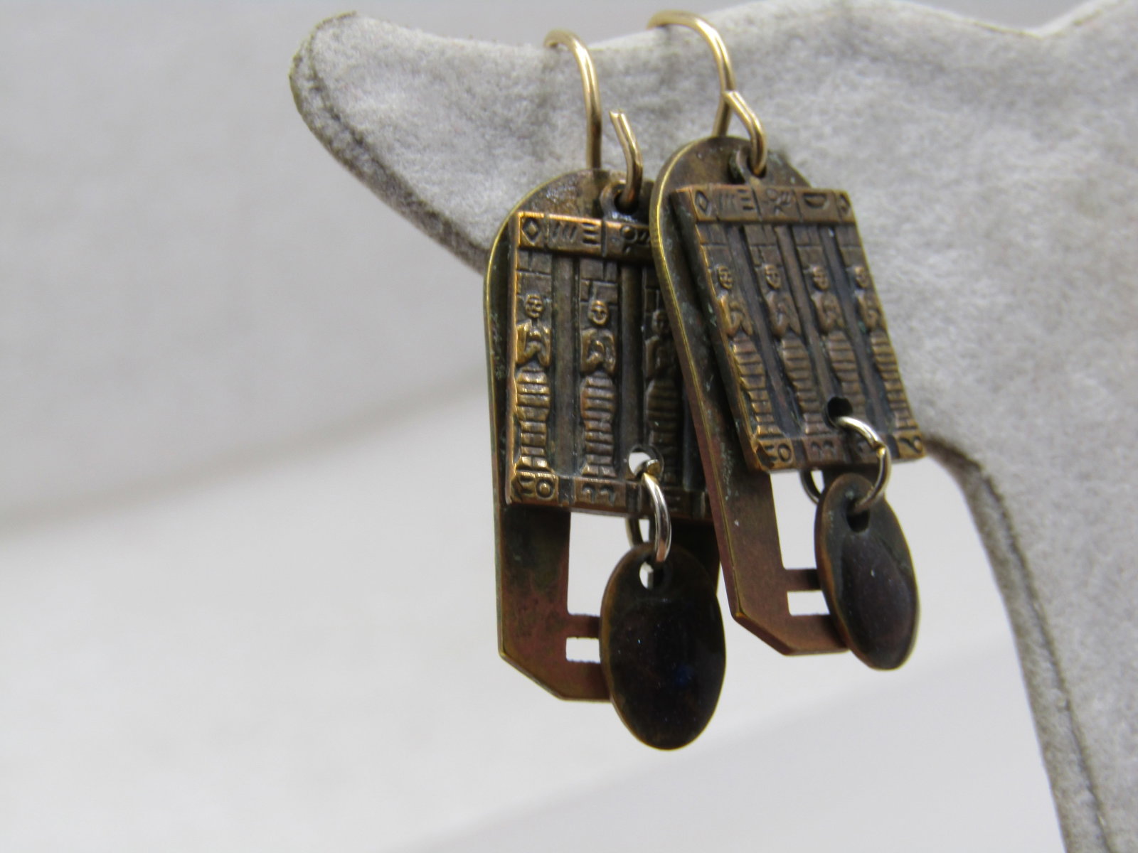 Vintage 2 Pair Boho Dangle Earrings, Pierced,, 1980's-1990's - 2