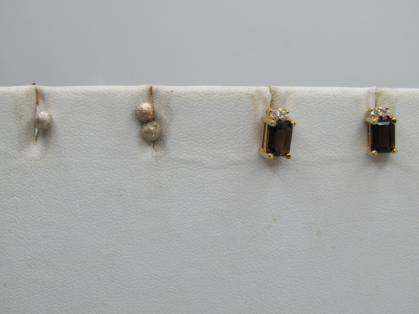 Vintage 3 Pr. Earring Lot, Sterling & Costume, 1970's-1980's - 2