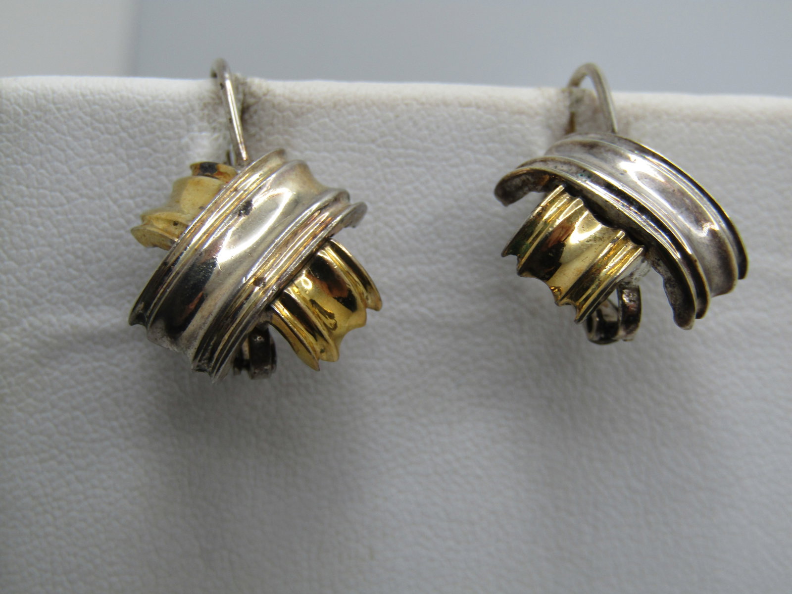 Vintage 3 Pr. Earring Lot, Sterling & Costume, 1970's-1980's - 3