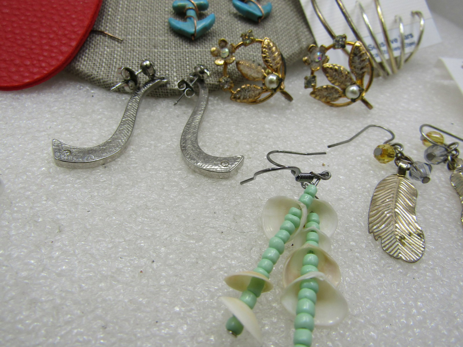 Vintage 19 PC Earrings & Tie Tack Lot - 8