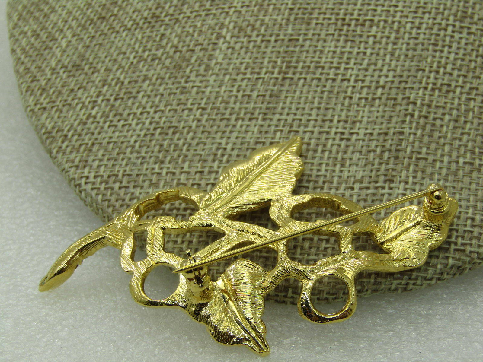 Vintage Joan Rivers Floral Duo Earrings Brooch Convertible, Clear Stones 3" - 7
