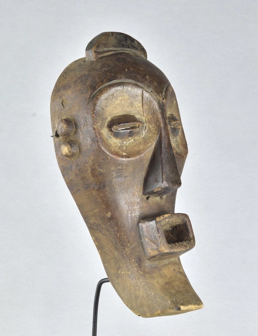 Beautiful MBAGANI Binji Mask African art Congo Drc Zaire (1 of 9)