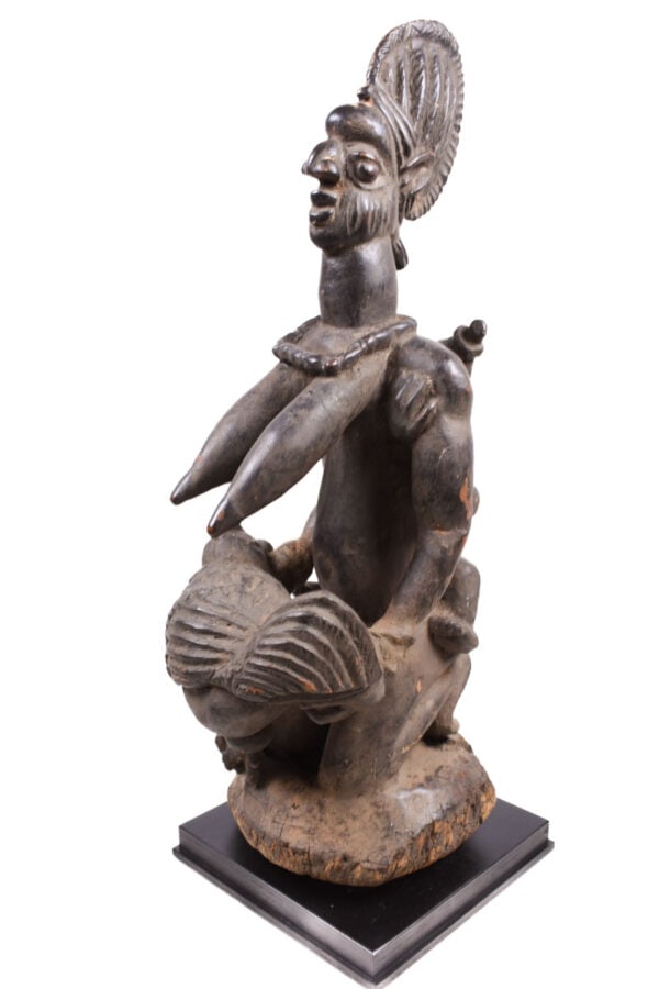 Maternity figure – Wood – Yoruba – Nigeria - 4