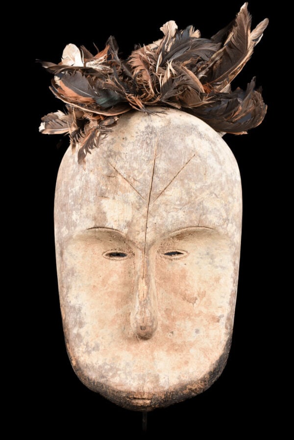 Ngil mask – Wood, Feathers – Fang – Gabon (1 of 7)