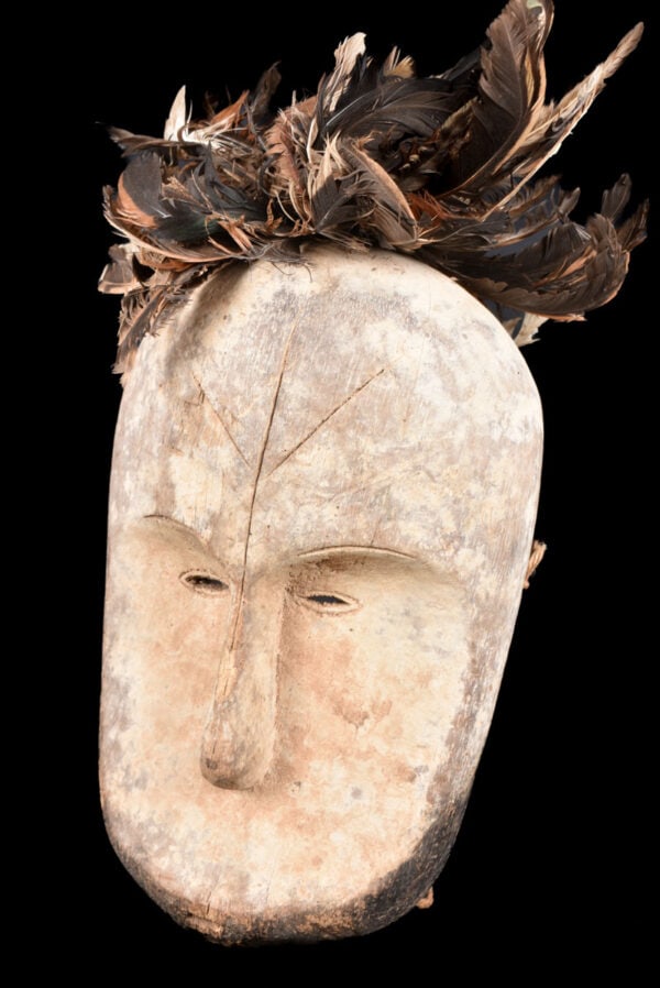 Ngil mask – Wood, Feathers – Fang – Gabon - 2