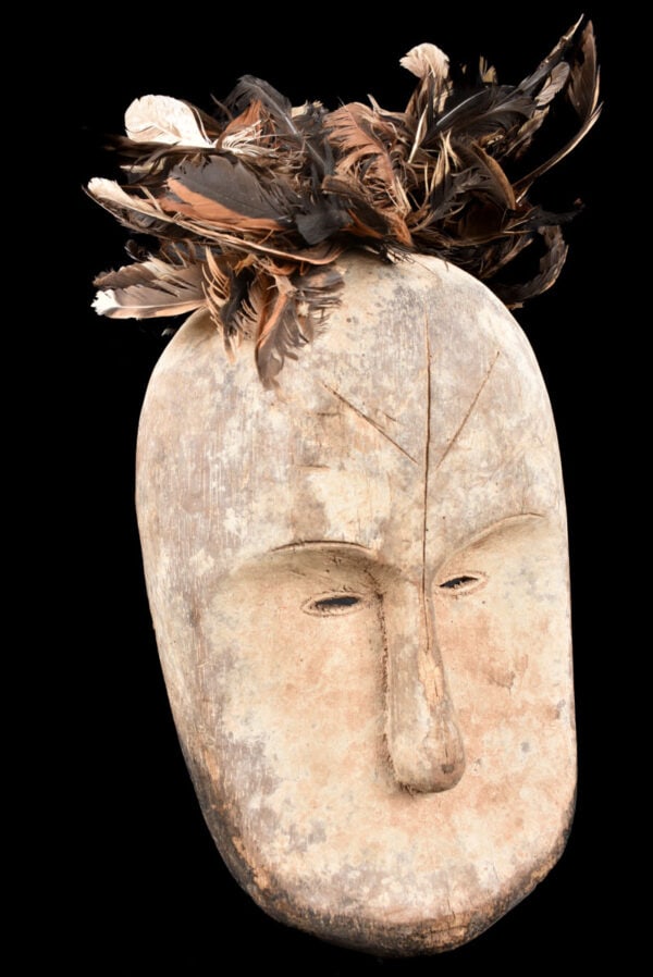 Ngil mask – Wood, Feathers – Fang – Gabon - 4
