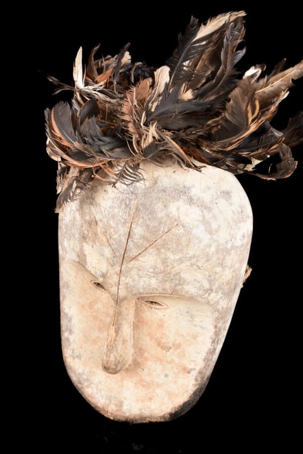 Ngil mask – Wood, Feathers – Fang – Gabon - 6