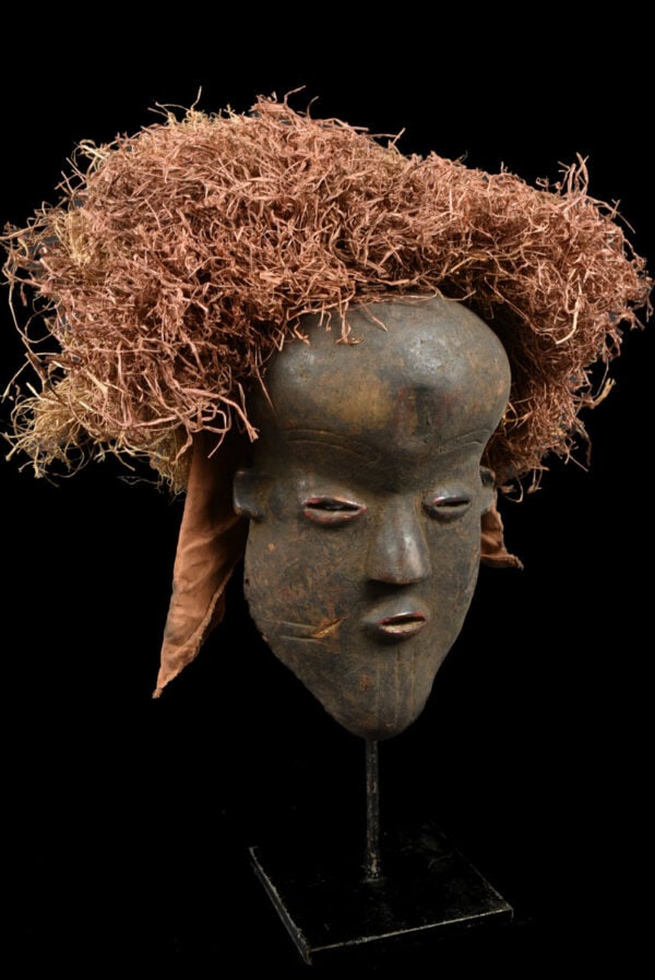 Mask – Wood, Raphia – Pende – DR Congo - 4