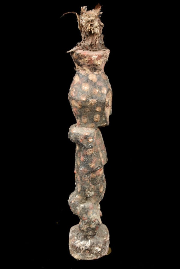 Initiation Statue – Wood, Feathers – Lengola – Congo - 3