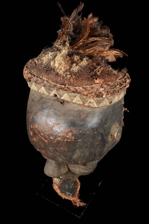 Initiation mask – Wood, Feathers – Salampasu – Congo - 5