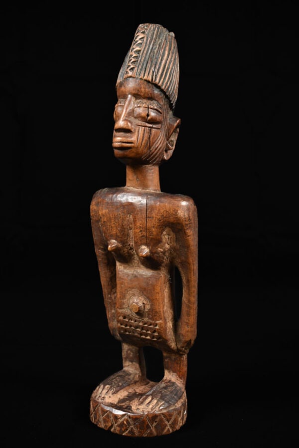 Ibeji Figure – Wood – Yoruba – Nigeria: Lovely Yaka slit drum from DR Congo. Slit drums are played in ensembles at dances and announce the arrival of the chief and other high dignitaries. Good condition with a beautiful patina of age.