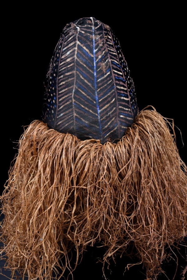 Kakunga mask – Textile, Wood, Raphia – Yaka – Congo - 7