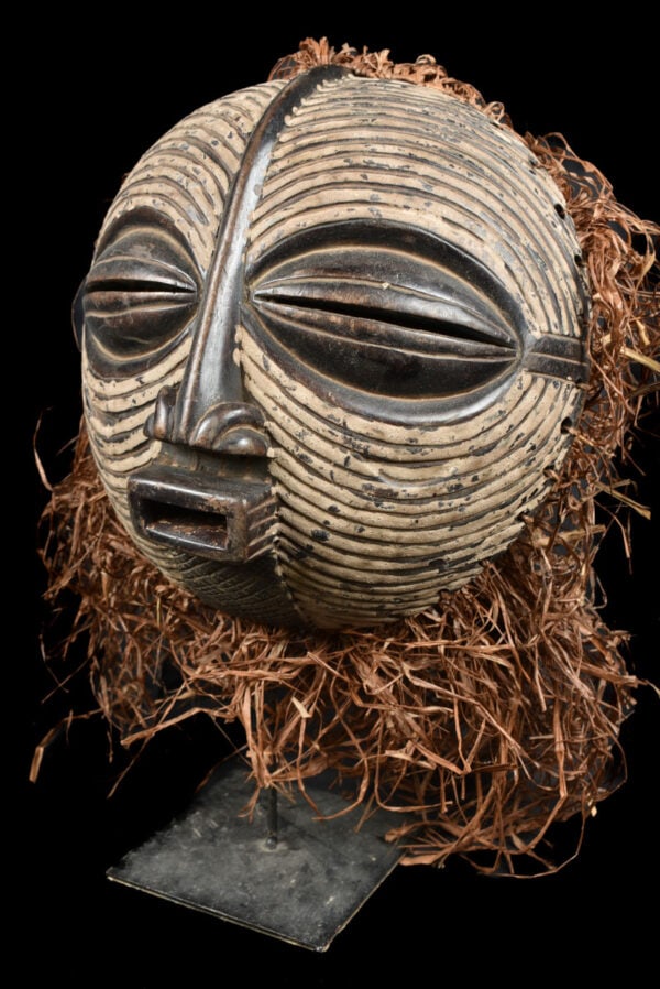 Mask – Wood, Raphia – Luba – DR Congo - 2