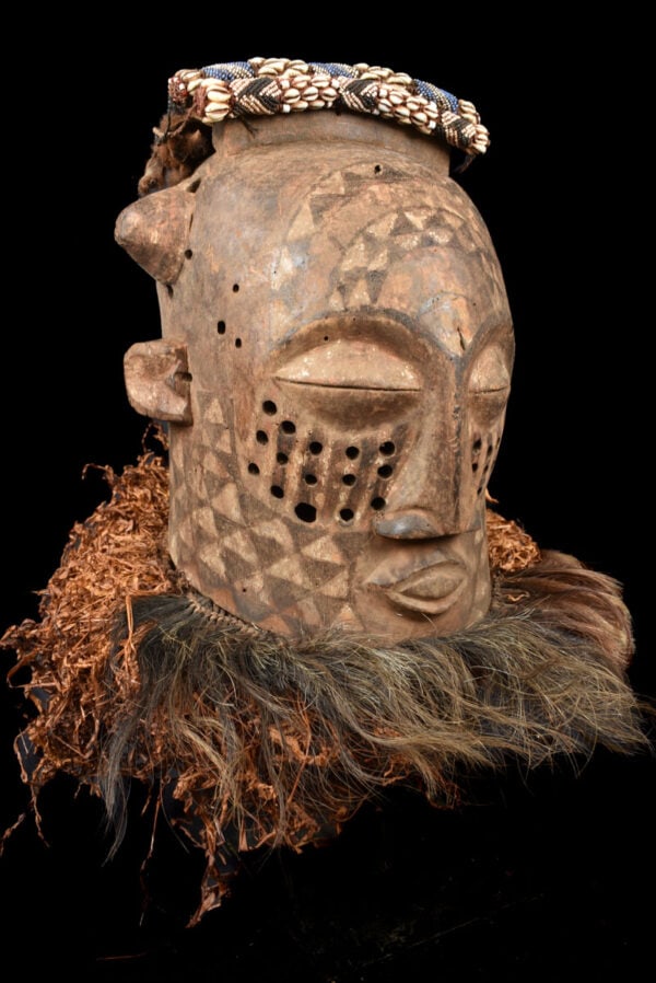 Mask – Wood, Raphia, Beads – Kuba – DR Congo - 2