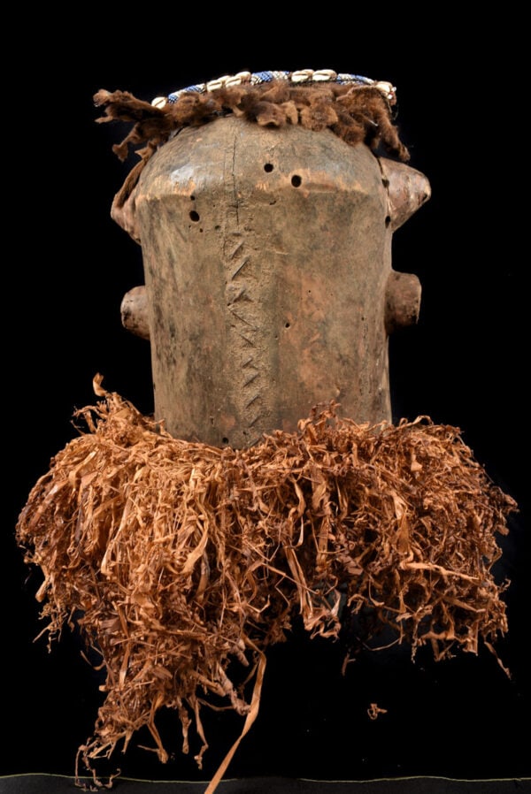 Mask – Wood, Raphia, Beads – Kuba – DR Congo - 6