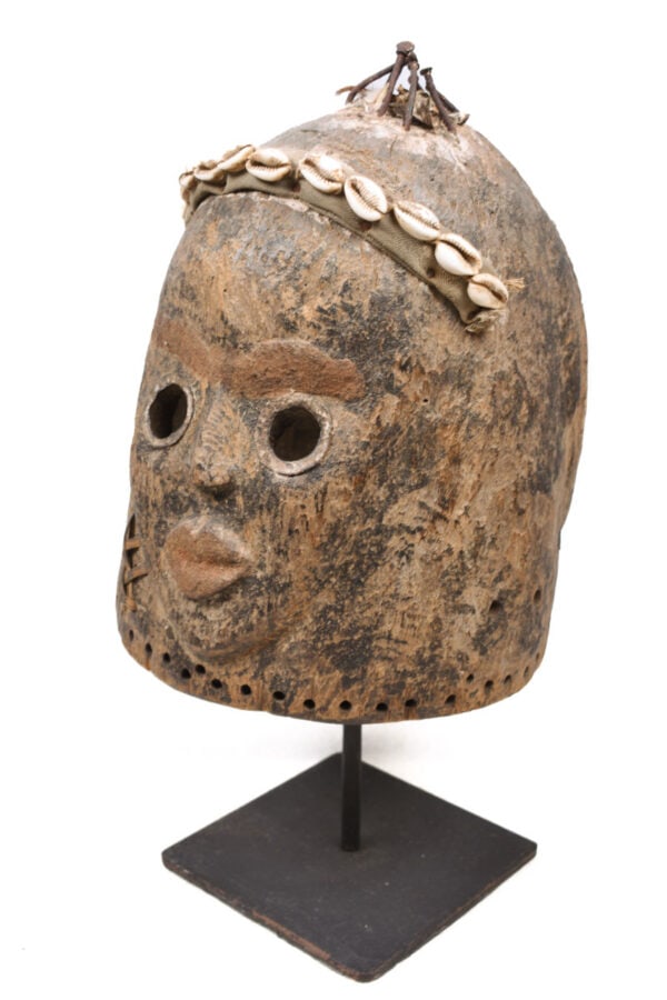 Helmet Mask – Wood, Shell, Nail – Dan – Ivory Coast - 2